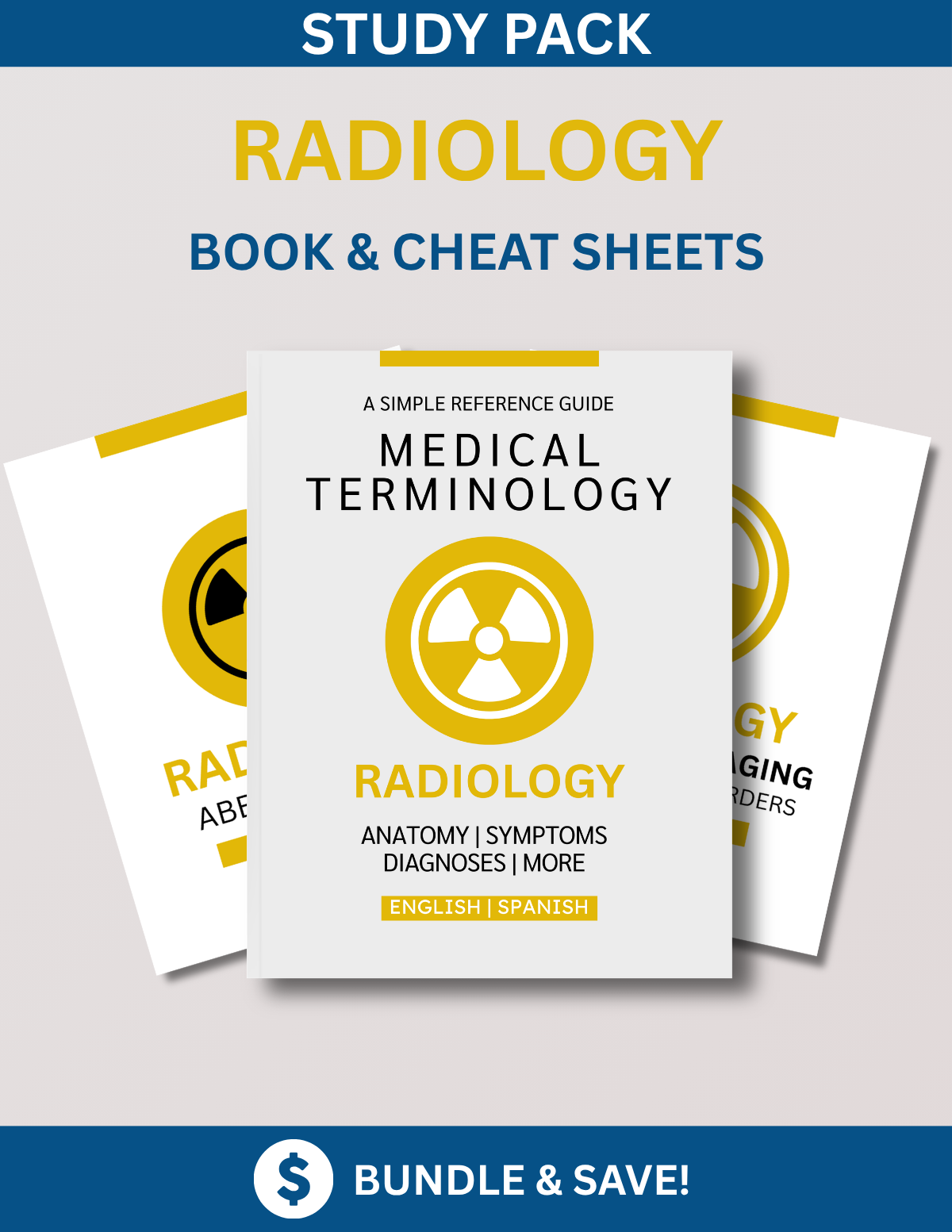 Radiology Study Bundle: Reference Guide, & Digital Cheat Sheets