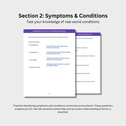 Endocrinology Terminology Quiz (Digital Download)