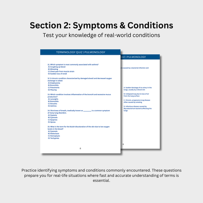 Pulmonology Terminology Quiz (Digital Download)