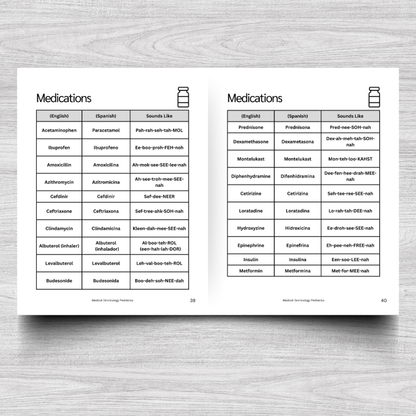 Pediatrics Medical Terminology: A Simple Reference Guide (English & Spanish)