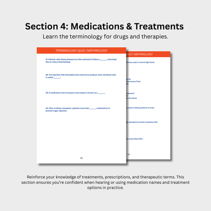 Nephrology Terminology Quiz (Digital Download)
