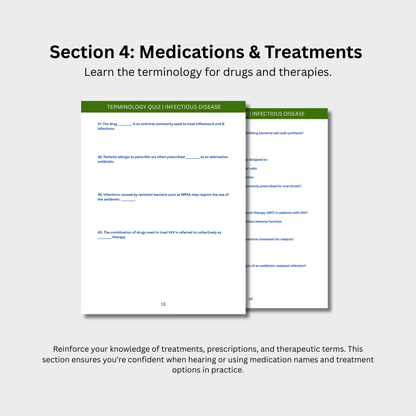 Infectious Disease Terminology Quiz (Digital Download)