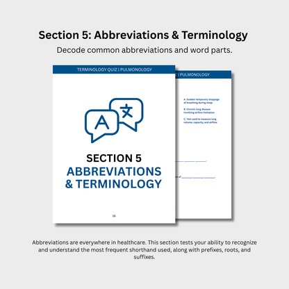 Pulmonology Terminology Quiz (Digital Download)