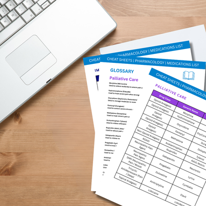 Medications List Cheat Sheets (Digital Download)