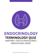 Endocrinology Terminology Quiz (Digital Download)
