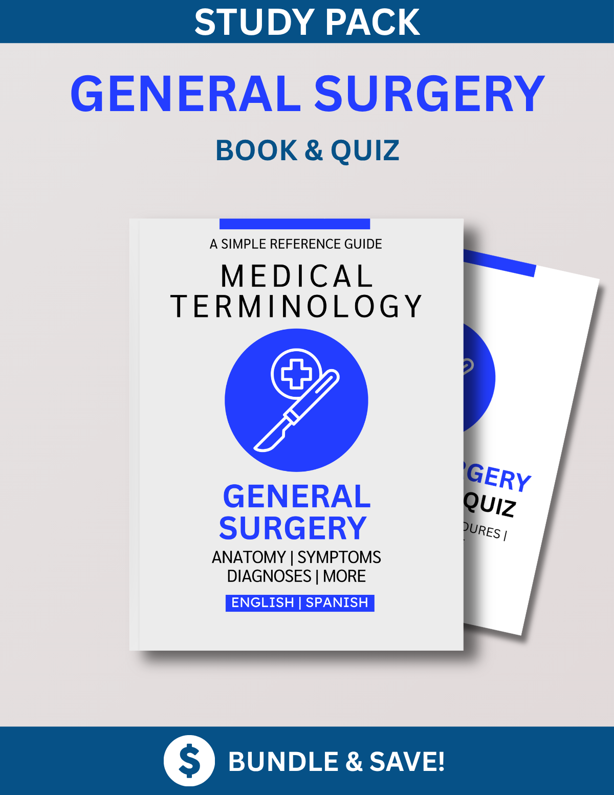 General Surgery Study Bundle: Reference Guide & Terminology Quiz
