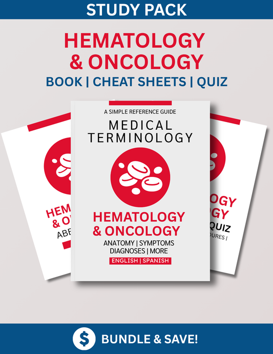 Hematology & Oncology Study Bundle: Reference Guide, Cheat Sheets & Quiz