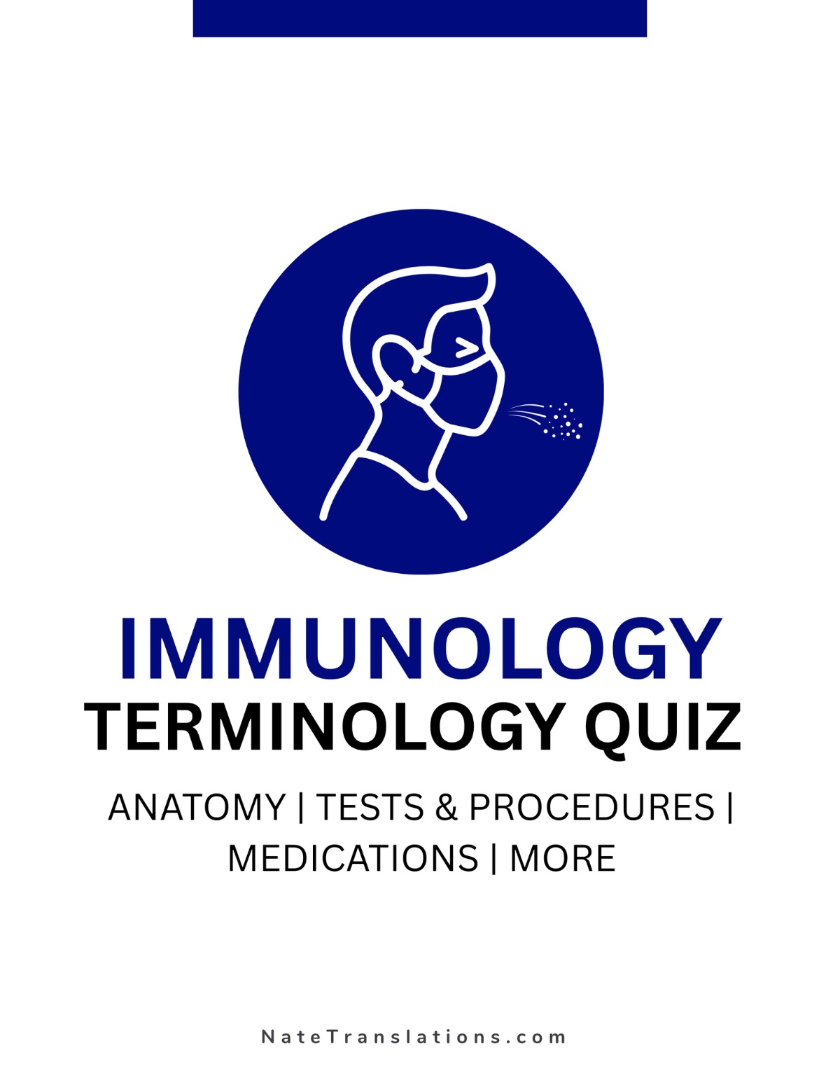 Immunology Terminology Quiz (Digital Download)
