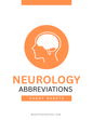 Neurology Abbreviations  Medical Terms Cheat Sheets (Digital Download)