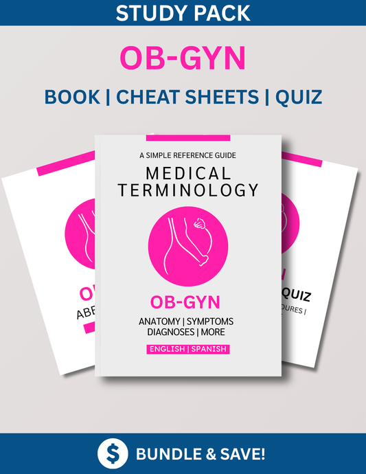 OB-GYN Study Bundle: Reference Guide, Cheat Sheets & Quiz