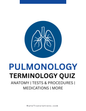 Pulmonology Terminology Quiz (Digital Download)