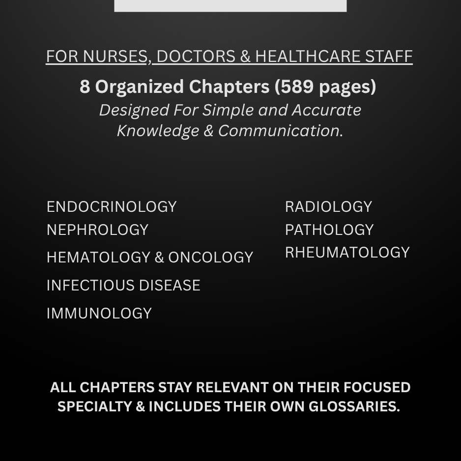 Internal Medicine & Diagnostics Medical Terminology Guide (English & Spanish): The Complete Series Guide | Volume 3