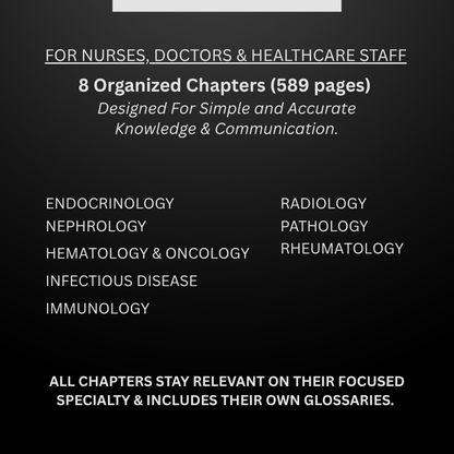 Internal Medicine & Diagnostics Medical Terminology Guide (English & Spanish): The Complete Series Guide | Volume 3