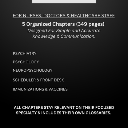 Mental Health & Administration Medical Terminology Guide (English & Spanish): The Complete Series Guide | Volume 6